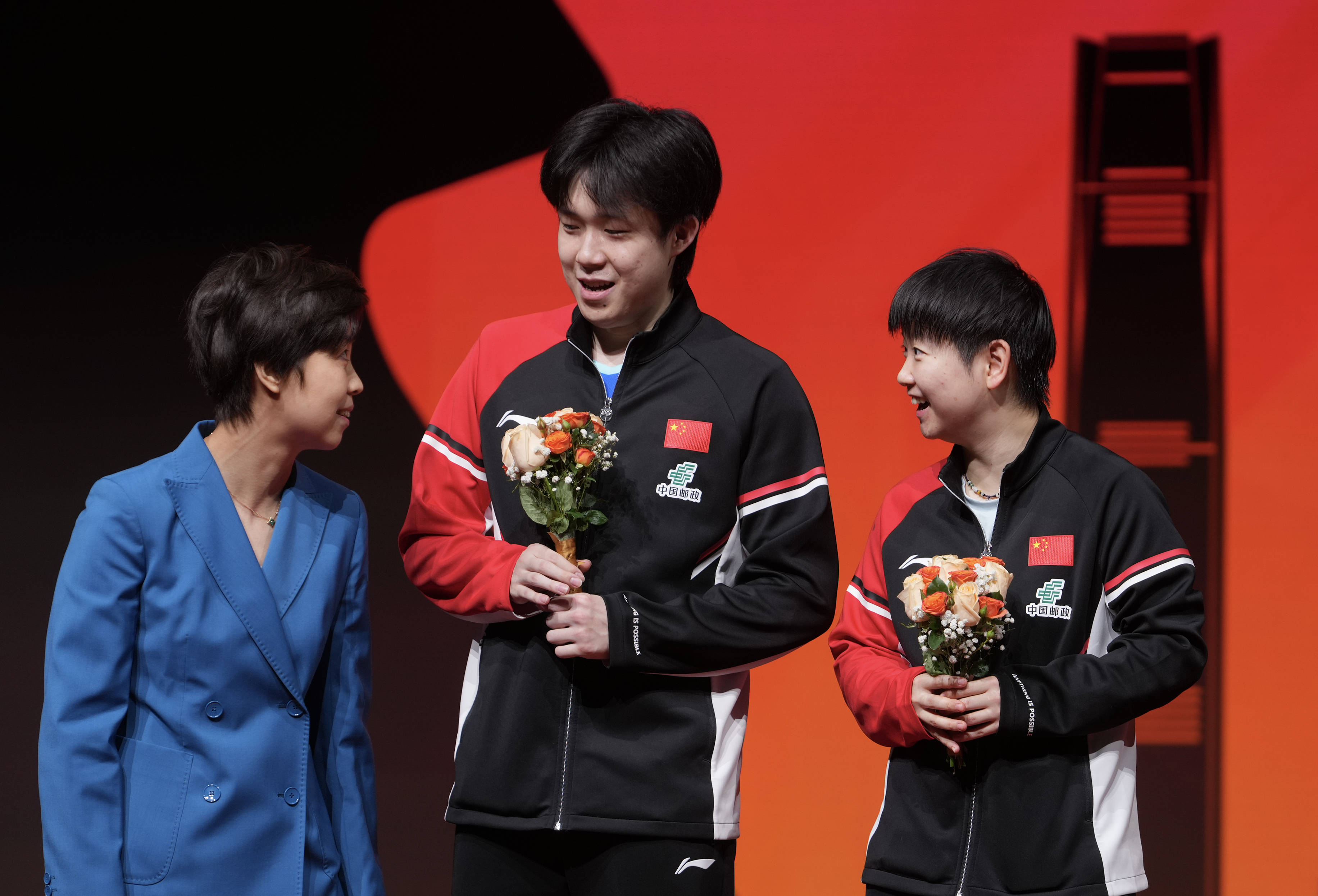 (体育)乒乓球——WTT香港总决赛:林仲勋/申裕斌混双夺冠